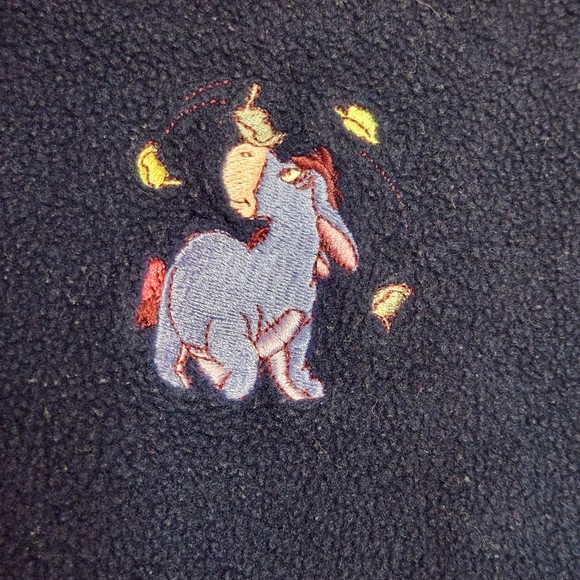 Vintage Pooh Disney Fall Eeyore Woman’s Plus Size Fleece Vest Size 22W/24W - Picture 2 of 4